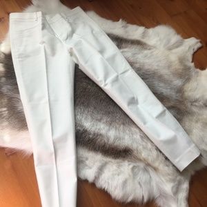 CLUB MONACO White Crop Pants Capris 4